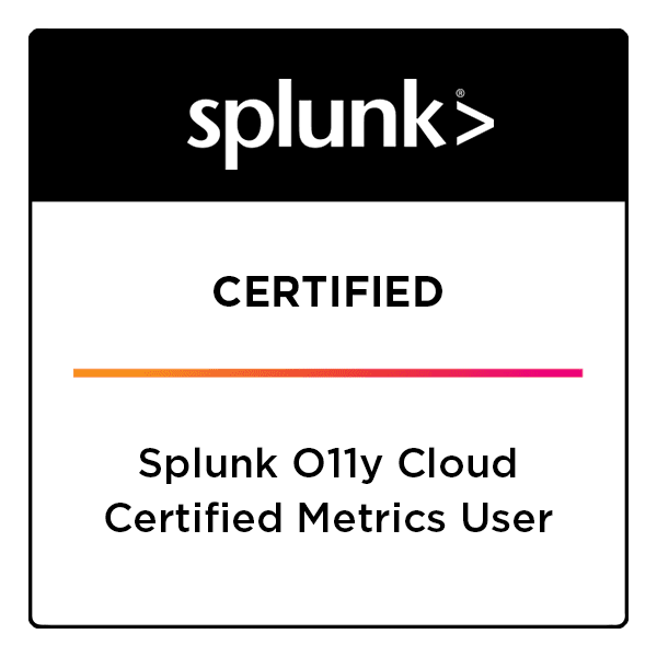 Splunk O11y Cloud Certified Metrics User Logo