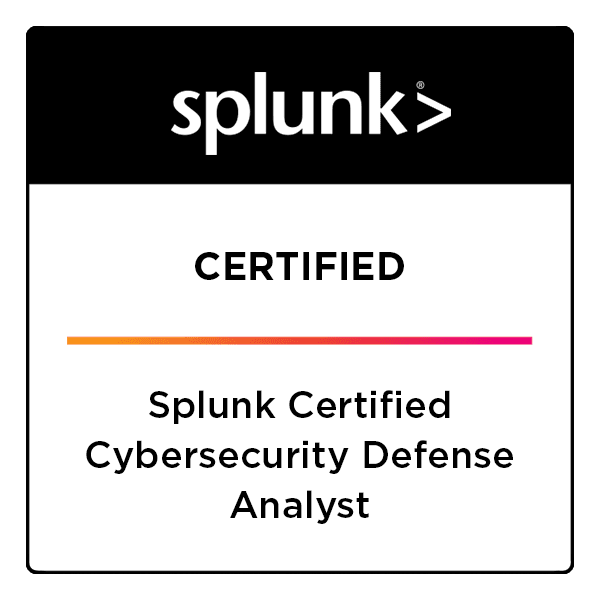 Splunk Certified Cybersecurity Defense Analyst Logo