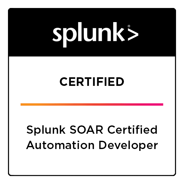 Splunk SOAR Certified Automation Developer Logo